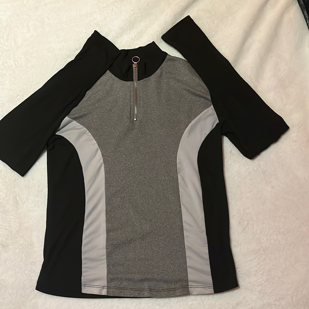 Black long sleeved top